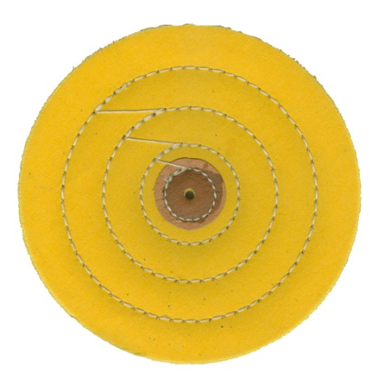 Yellow cotton polishing buff