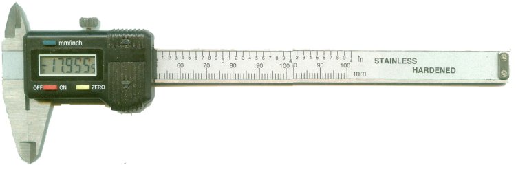 Digital metal calliper