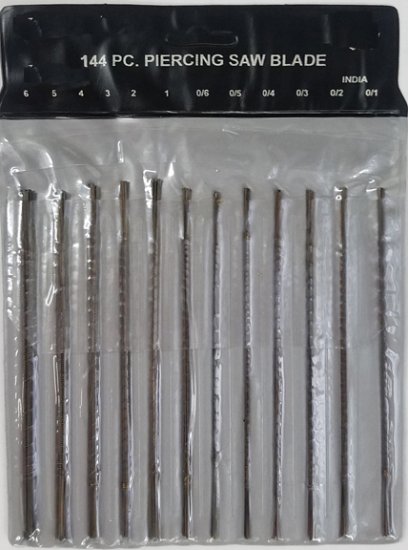 144-piece jewellerβs saw-blade set